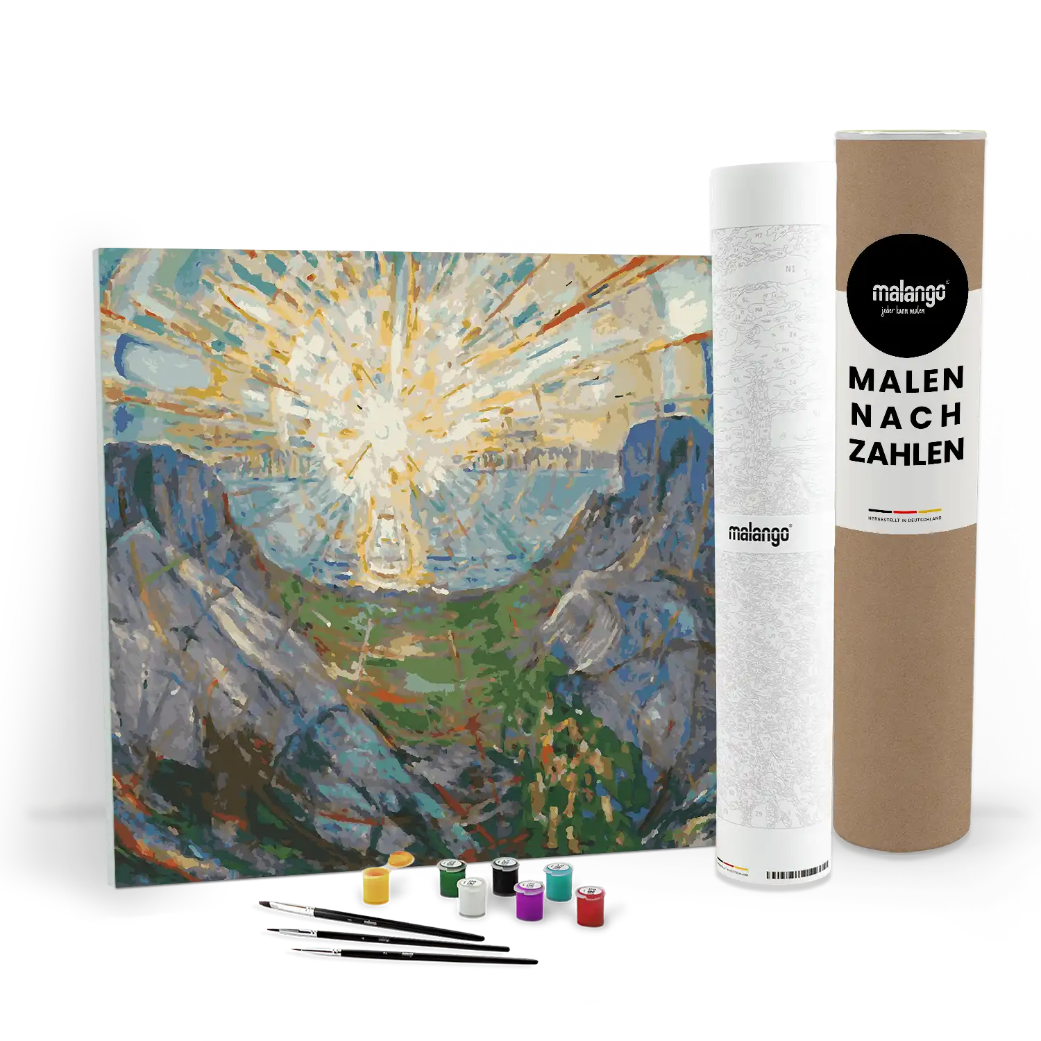 Malen nach Zahlen - Die Sonne 1913 - Edvard Munch