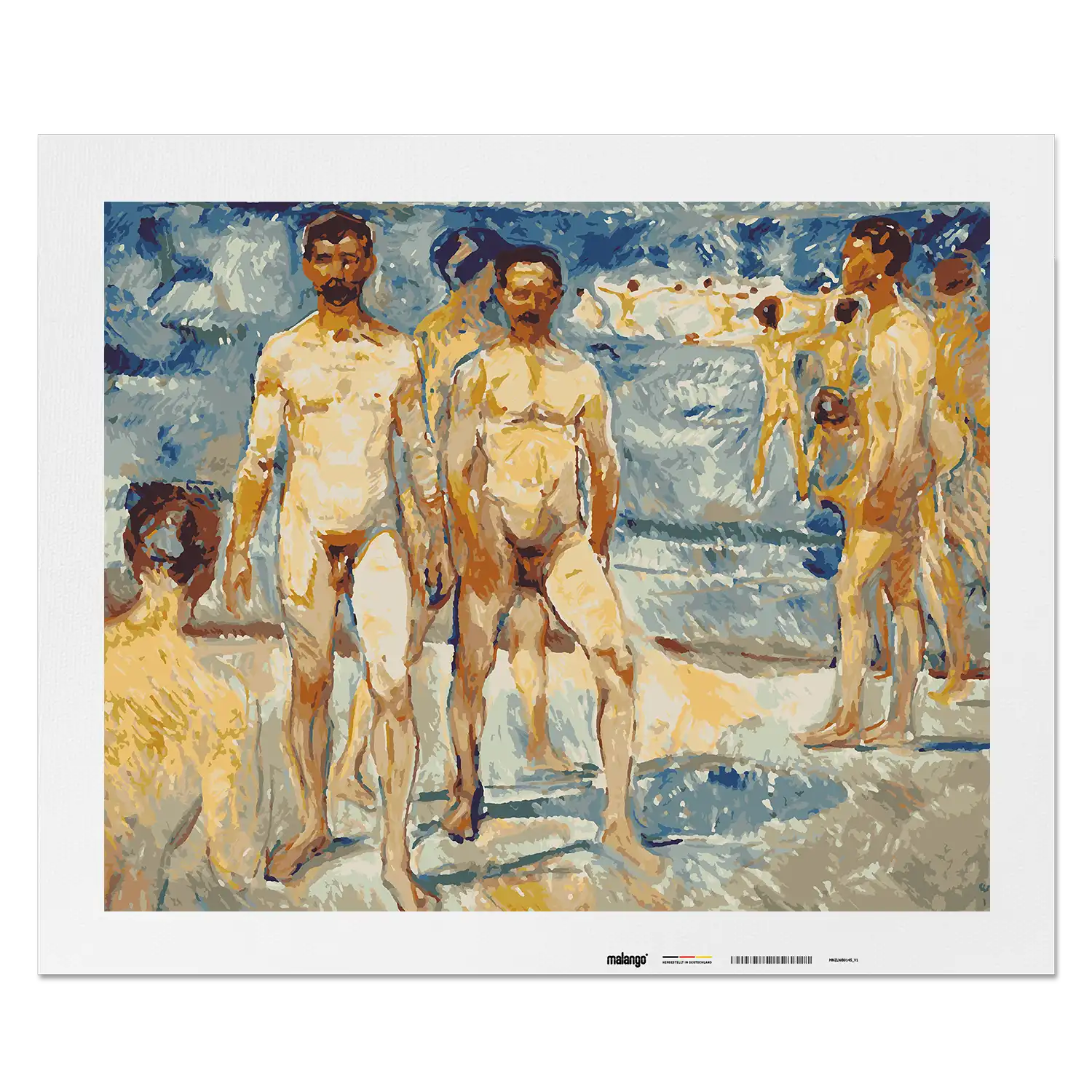 Malen nach Zahlen - Bathing Men Atenum 1907 - Edvard Munch