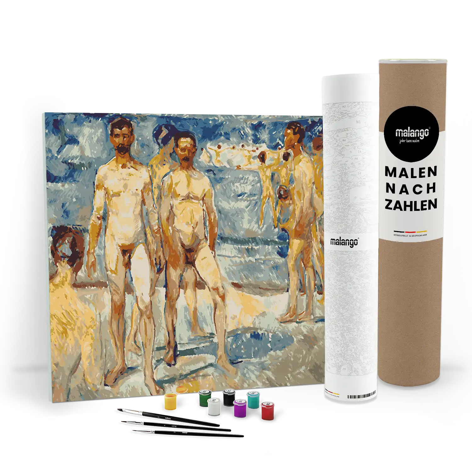 Malen nach Zahlen - Bathing Men Atenum 1907 - Edvard Munch