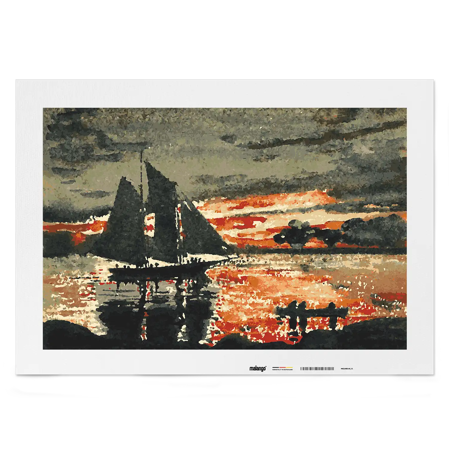 Malen nach Zahlen - Sunset Fires - Winslow Homer