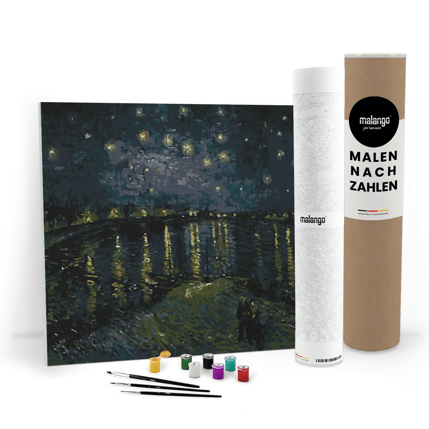 Malen nach Zahlen - Vincent van Gogh - Sternennacht über der Rhone