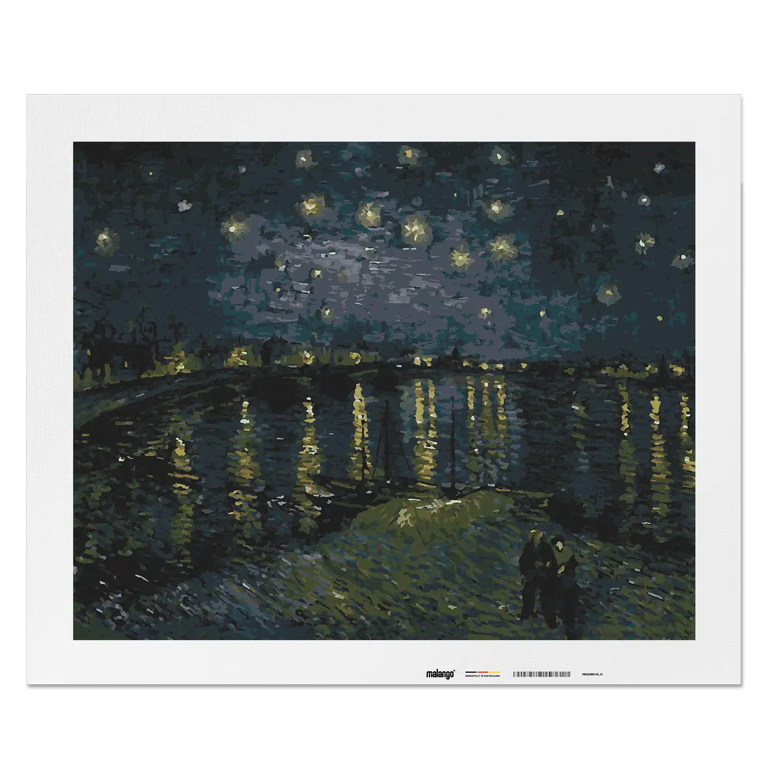 Malen nach Zahlen - Vincent van Gogh - Sternennacht über der Rhone
