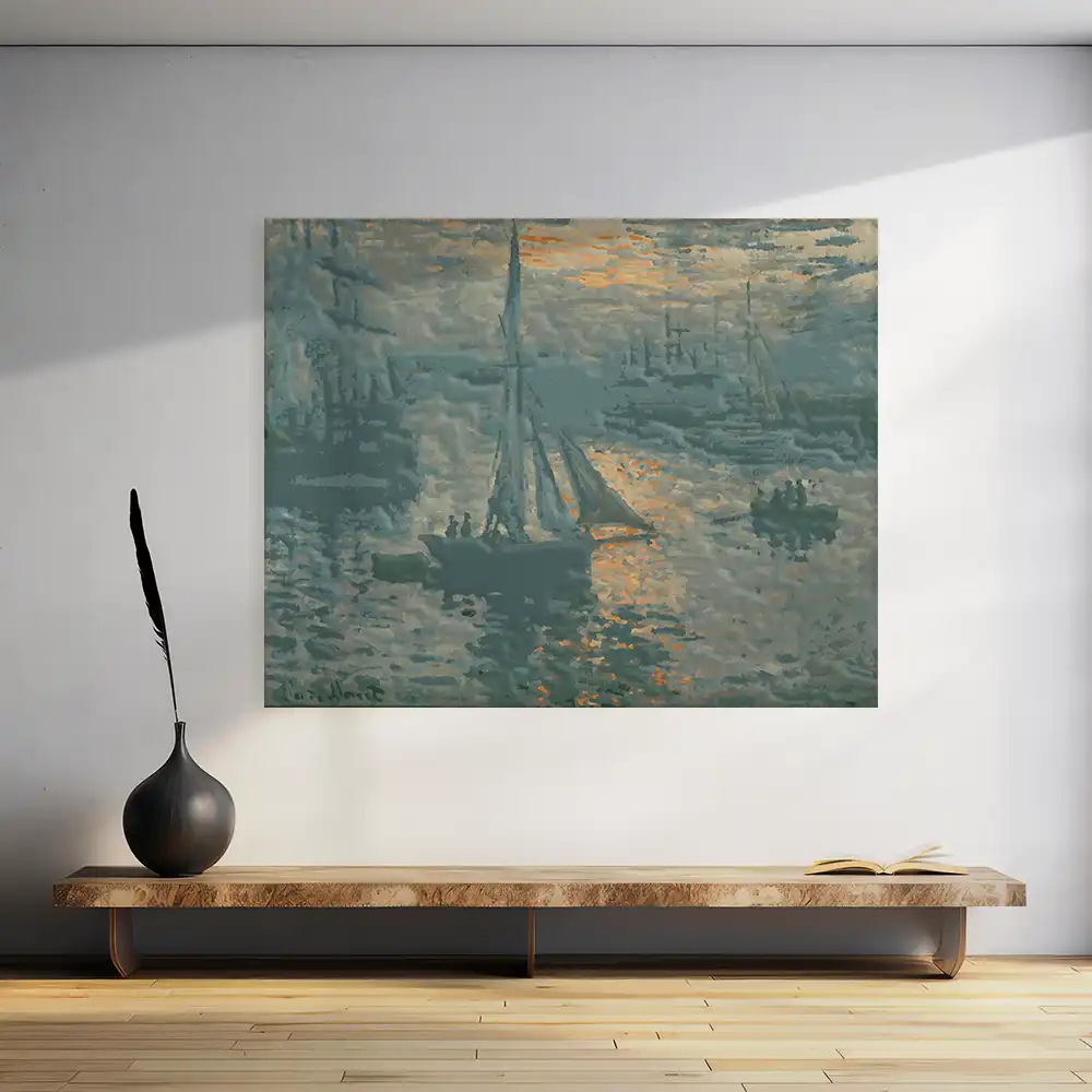 Malen nach Zahlen - Sonnenaufgang - Sunrise (Marine) - Claude Monet