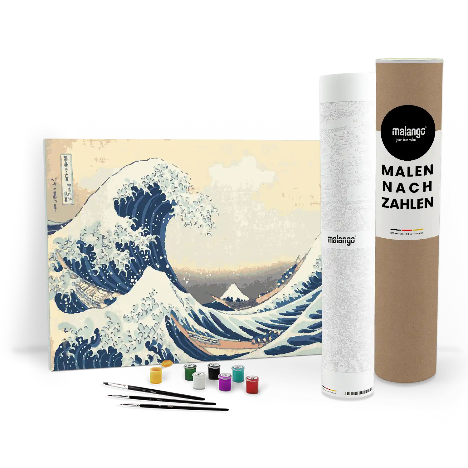 Malen nach Zahlen- Great Wave - Die große Welle vor Kanagawa - Katsushika Hokusai
