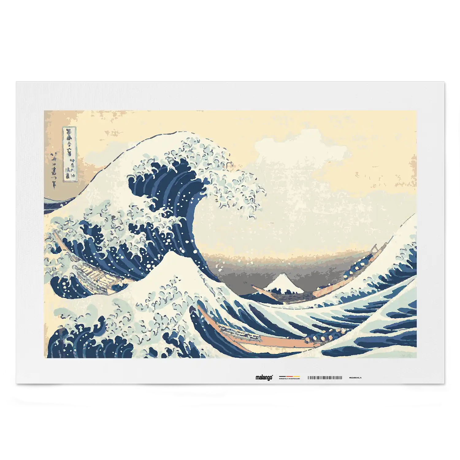 Malen nach Zahlen- Great Wave - Die große Welle vor Kanagawa - Katsushika Hokusai