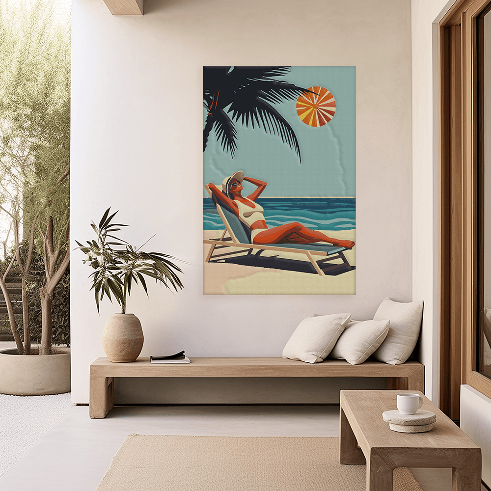 Malen nach Zahlen - Retro Beach Vibes