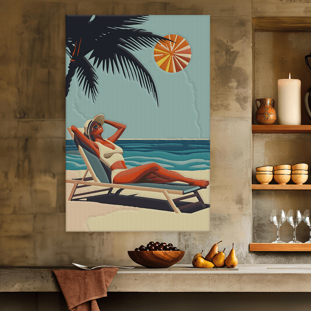 Malen nach Zahlen - Retro Beach Vibes