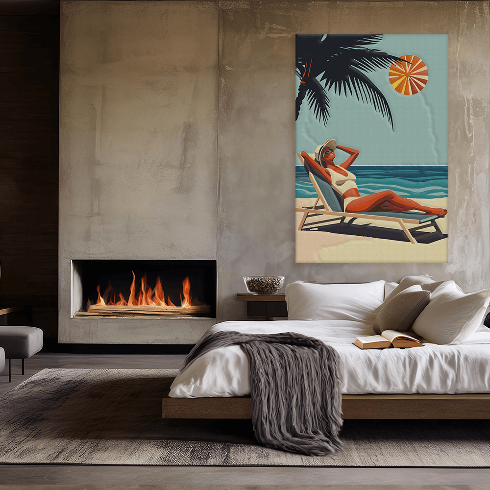 Malen nach Zahlen - Retro Beach Vibes