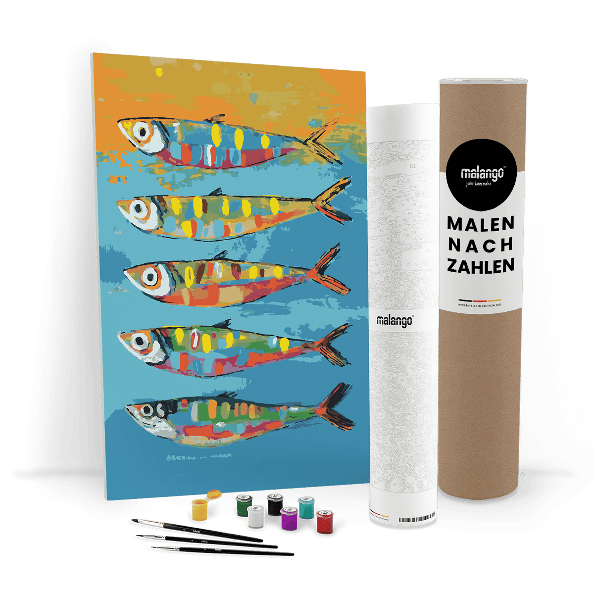Malen nach Zahlen - Dont Worry Be Happy Fish