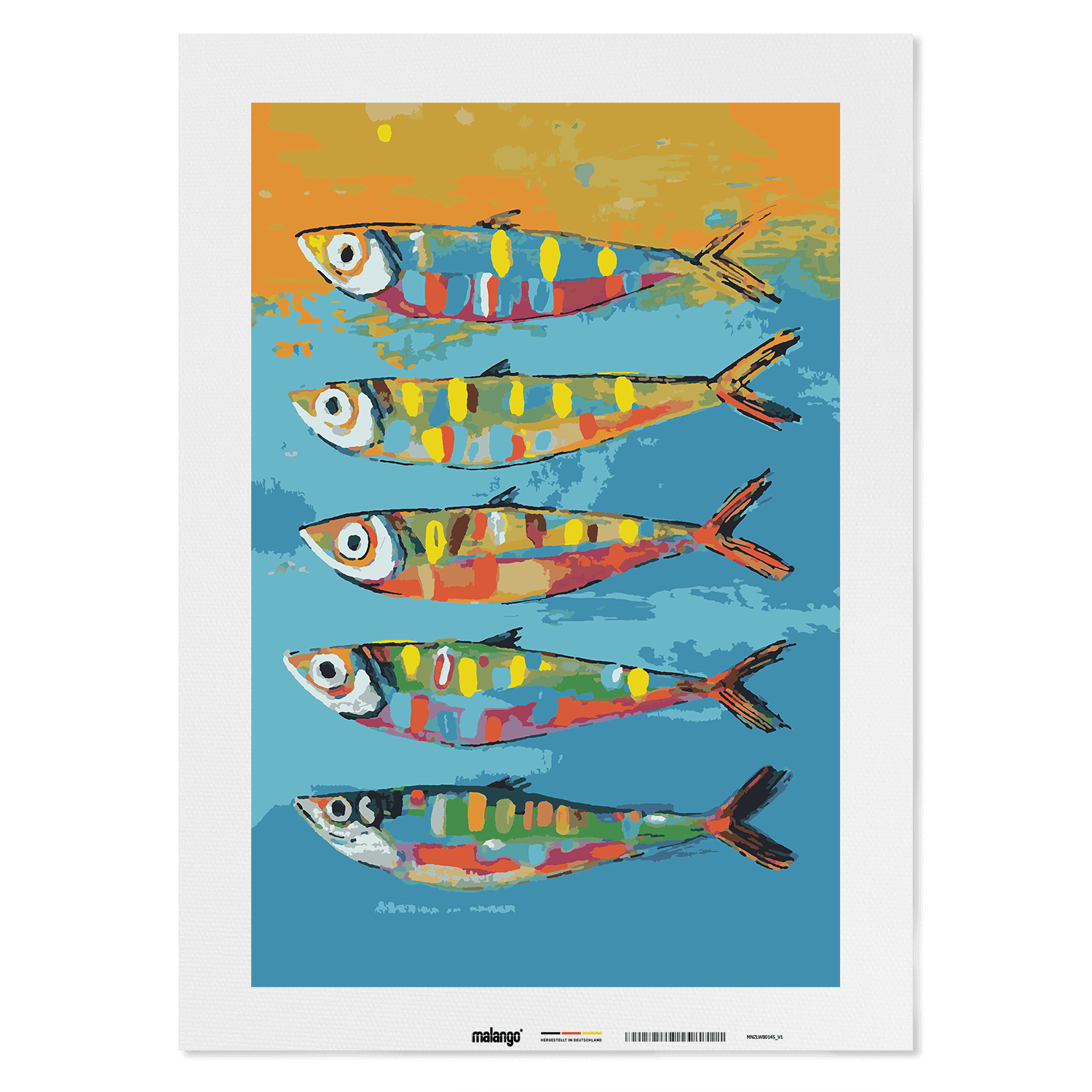 Malen nach Zahlen - Dont Worry Be Happy Fish