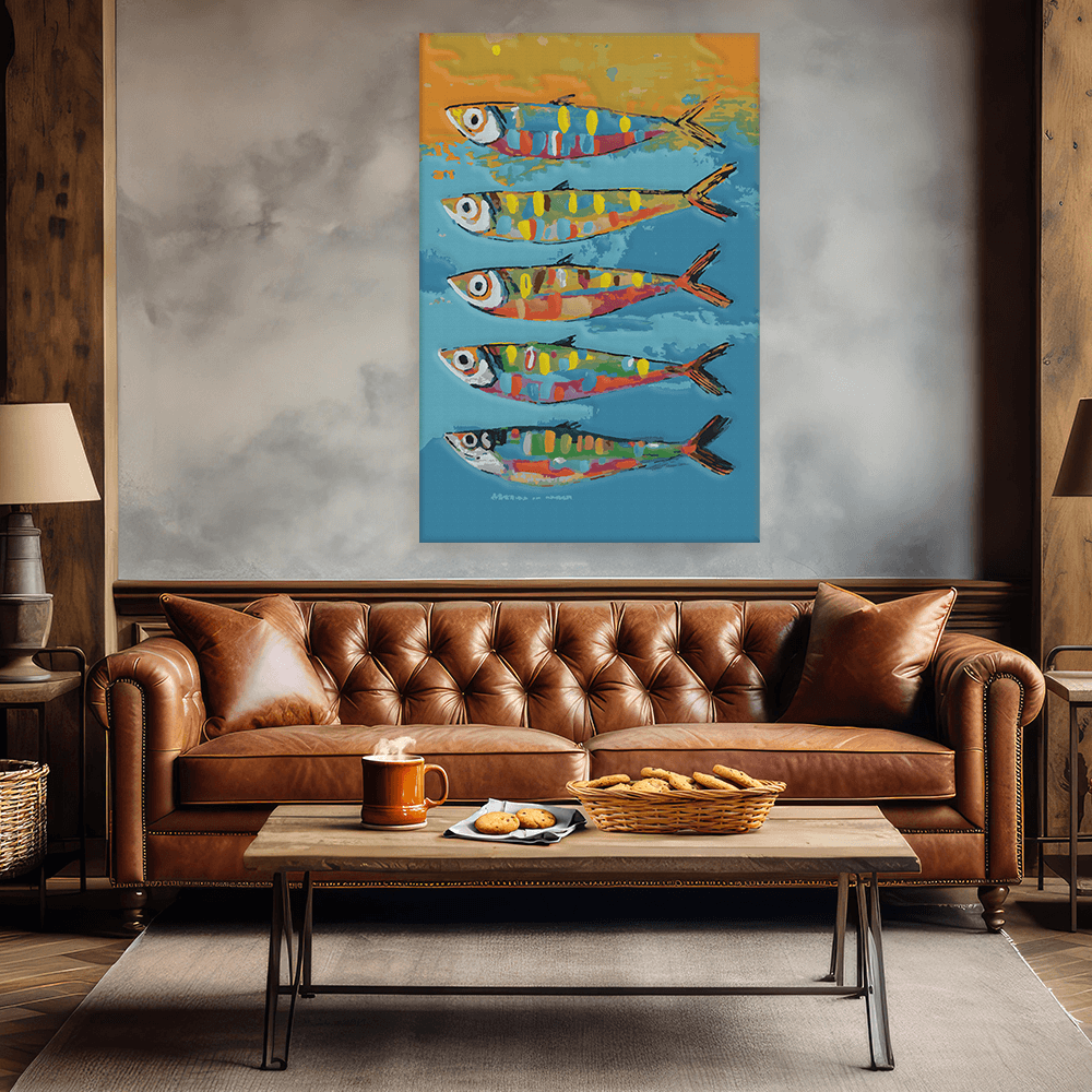 Malen nach Zahlen - Dont Worry Be Happy Fish