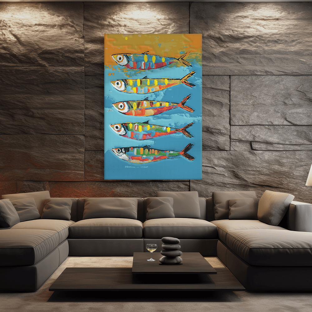 Malen nach Zahlen - Dont Worry Be Happy Fish