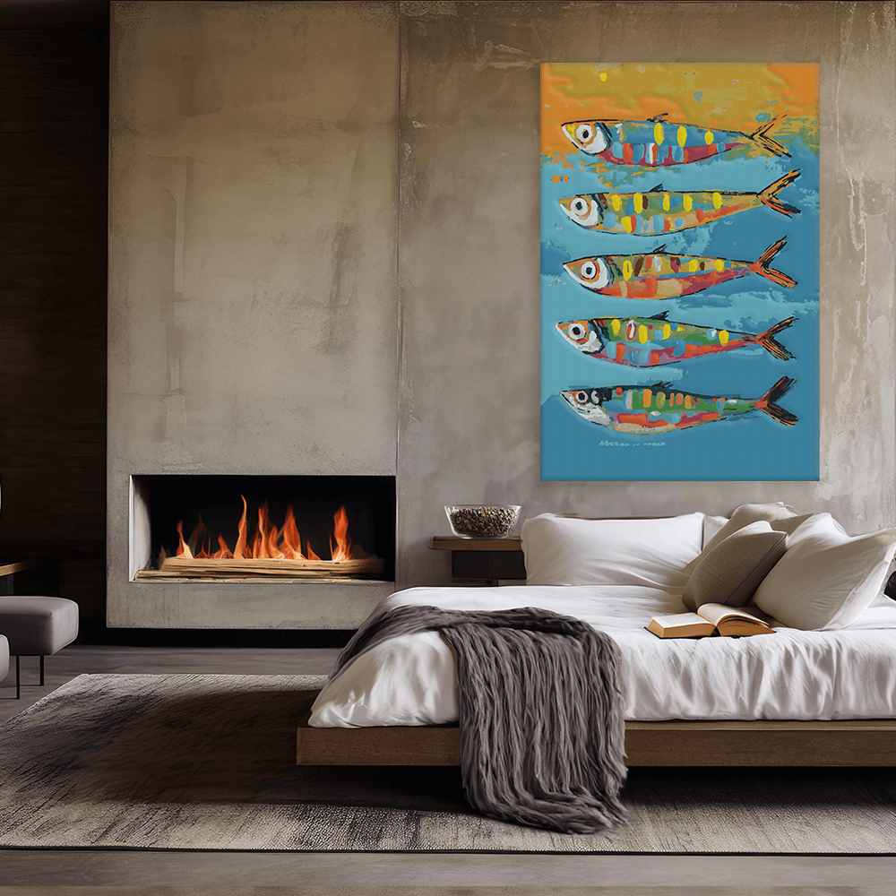 Malen nach Zahlen - Dont Worry Be Happy Fish