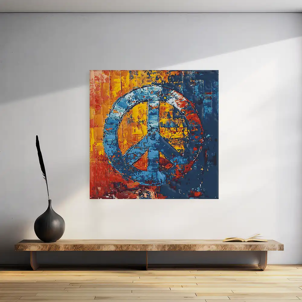 Malen nach Zahlen - Peace Revolution a Colorful Statement