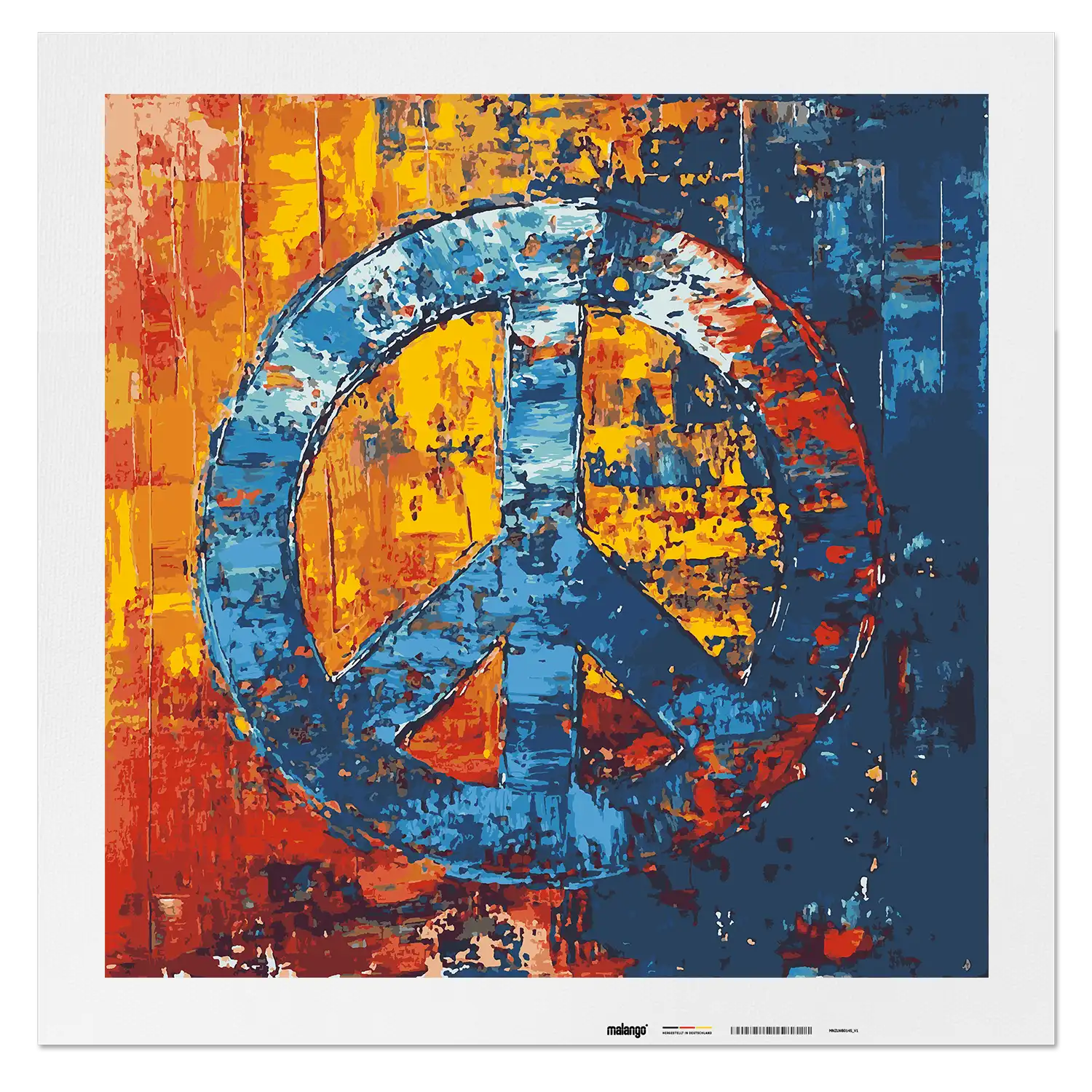 Malen nach Zahlen - Peace Revolution a Colorful Statement