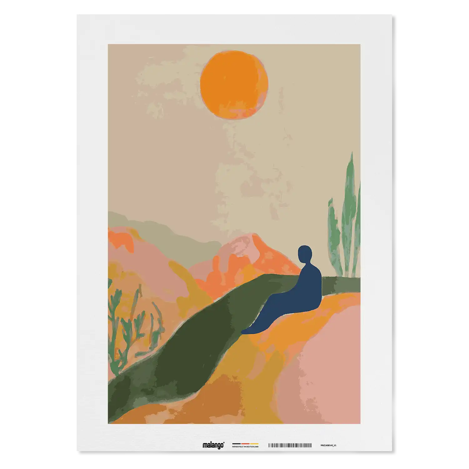 Malen nach Zahlen - Sunset Dreams in Pastel Escape