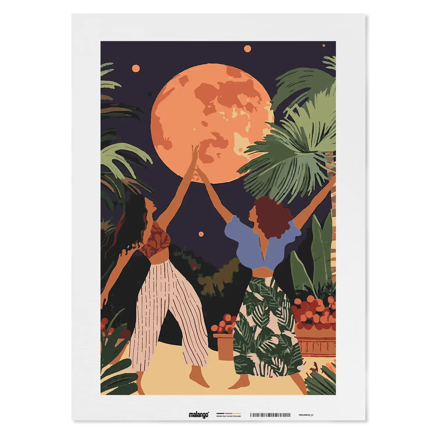 Malen nach Zahlen - Tropical Nights – Wild & Free