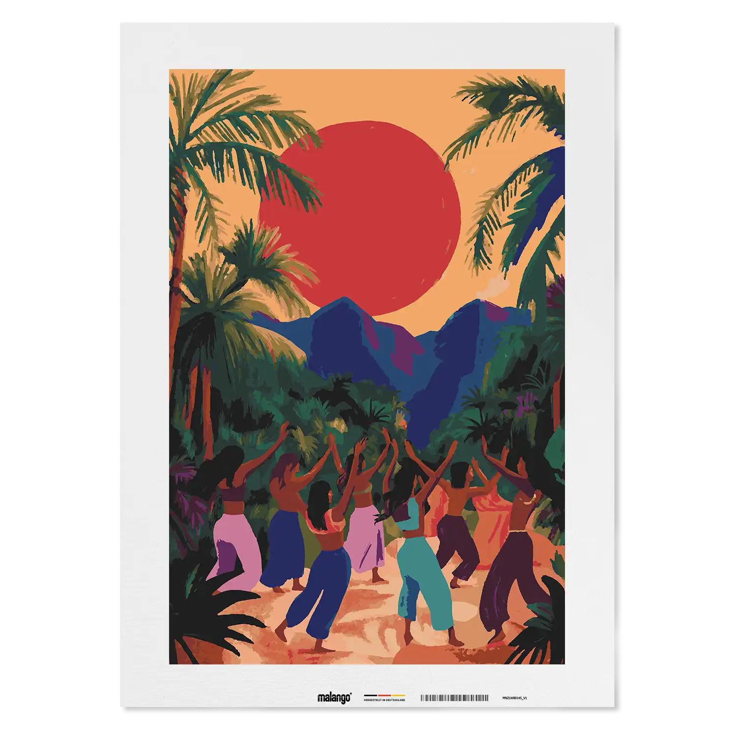 Malen nach Zahlen - Wild Sun Dance – Celebrate Life & Freedom - Martino Martello