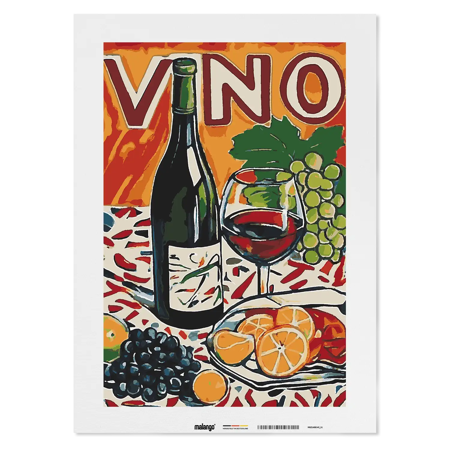 Malen nach Zahlen - Wine O'Clock