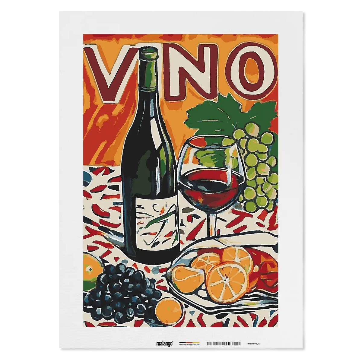 Malen nach Zahlen - Wine O'Clock