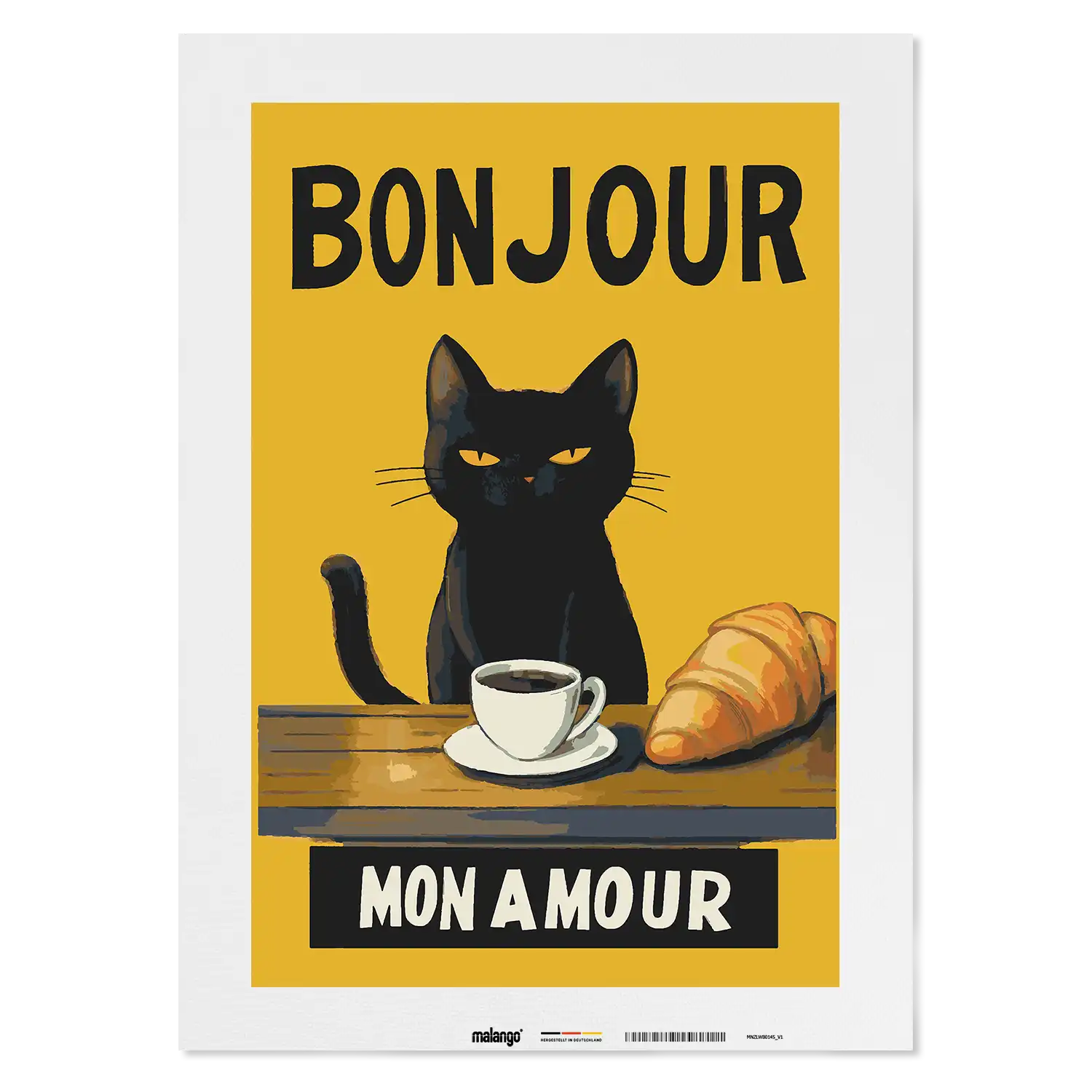 Malen nach Zahlen - Bonjour mon Amour