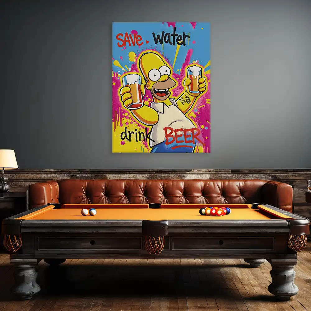 Malen nach Zahlen - Grace-BLN - Homer - Save Water Drink Beer