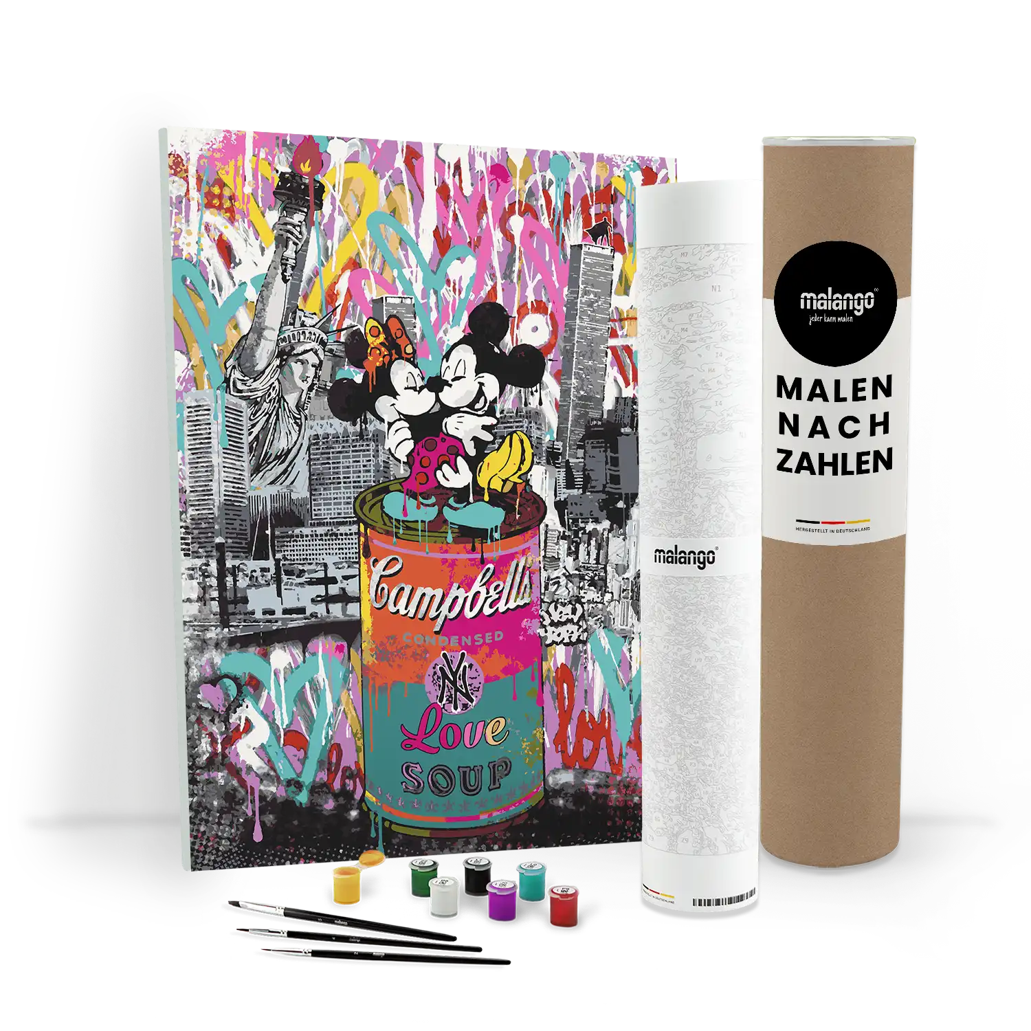 Malen nach Zahlen - Grace-BLN - Mickey & Minnie - New York Love Soup