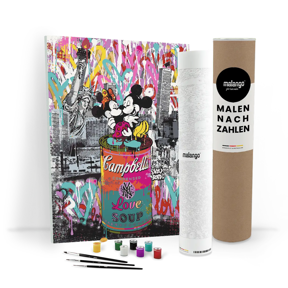 Malen nach Zahlen - Mickey & Minnie - New York Love Soup