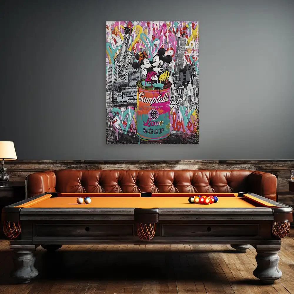 Malen nach Zahlen - Mickey & Minnie - New York Love Soup