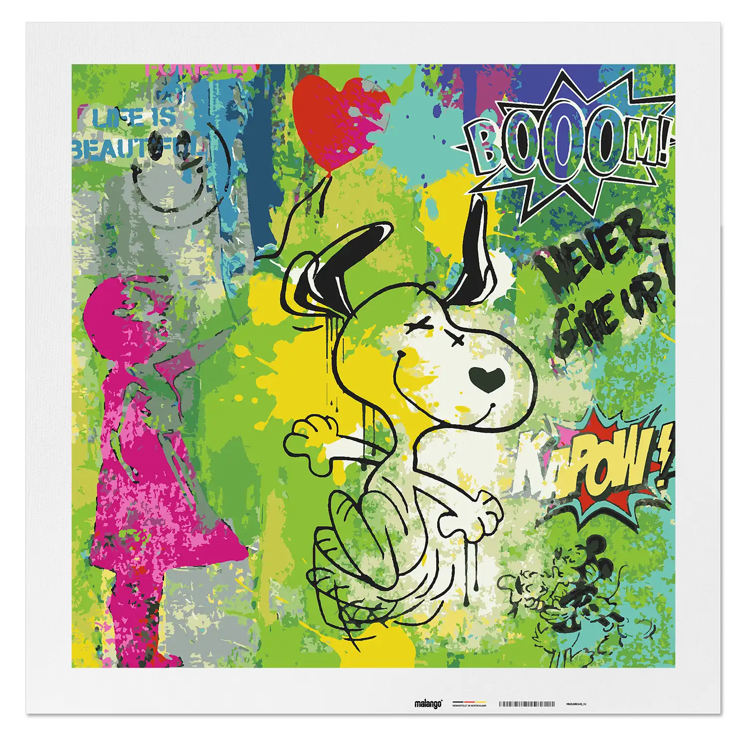 Malen nach Zahlen - Grace-BLN - Never Give Up – Life is Beautiful