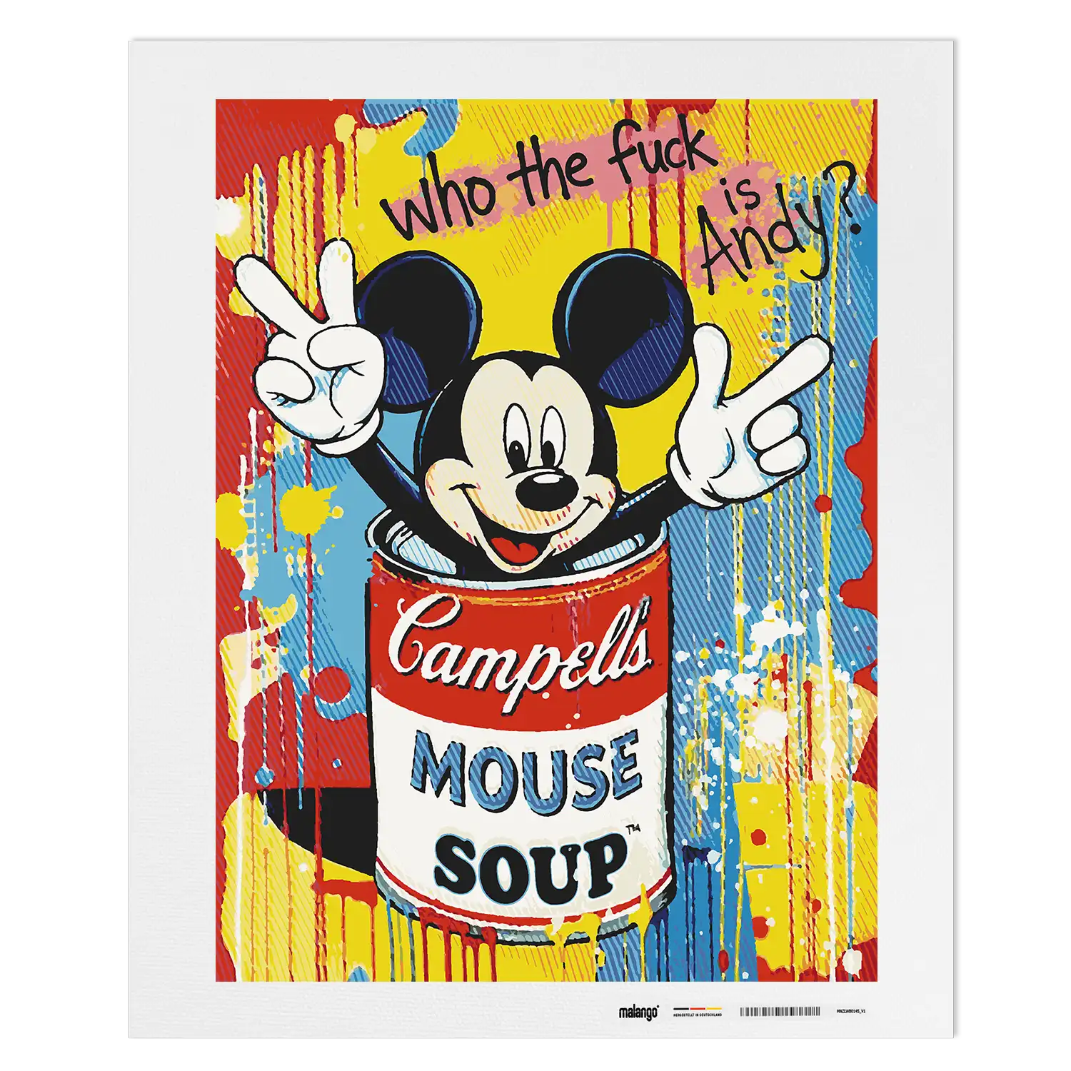 Malen nach Zahlen - Mickey - Who the F    is Andy