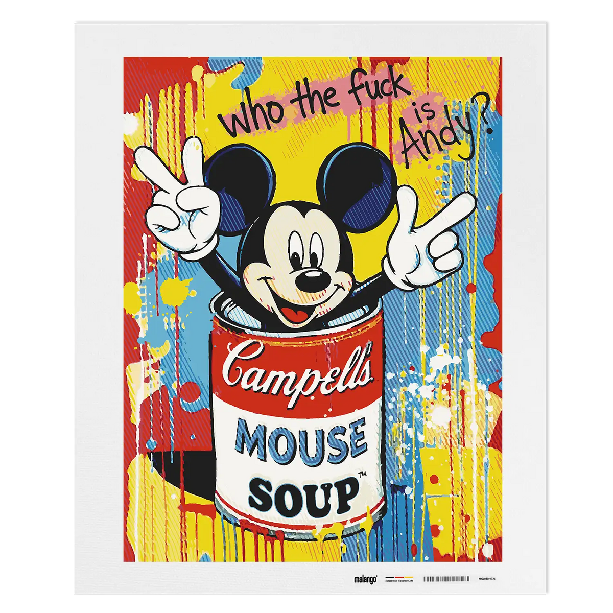 Malen nach Zahlen - Mickey - Who the F    is Andy