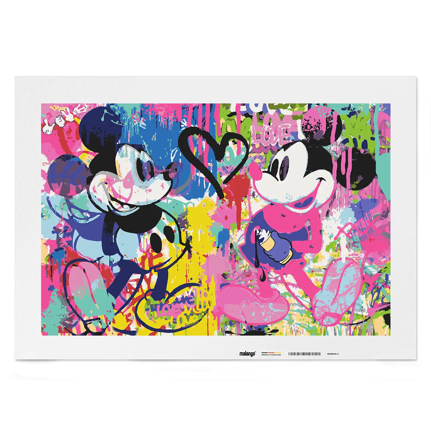 Malen nach Zahlen - Grace-BLN - Mickey & Minnie - Two Mice, One Heart