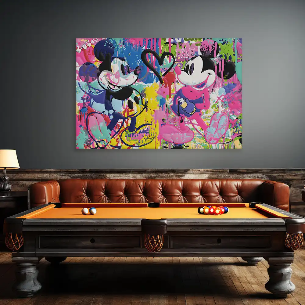 Malen nach Zahlen - Mickey & Minnie - Two Mice, One Heart