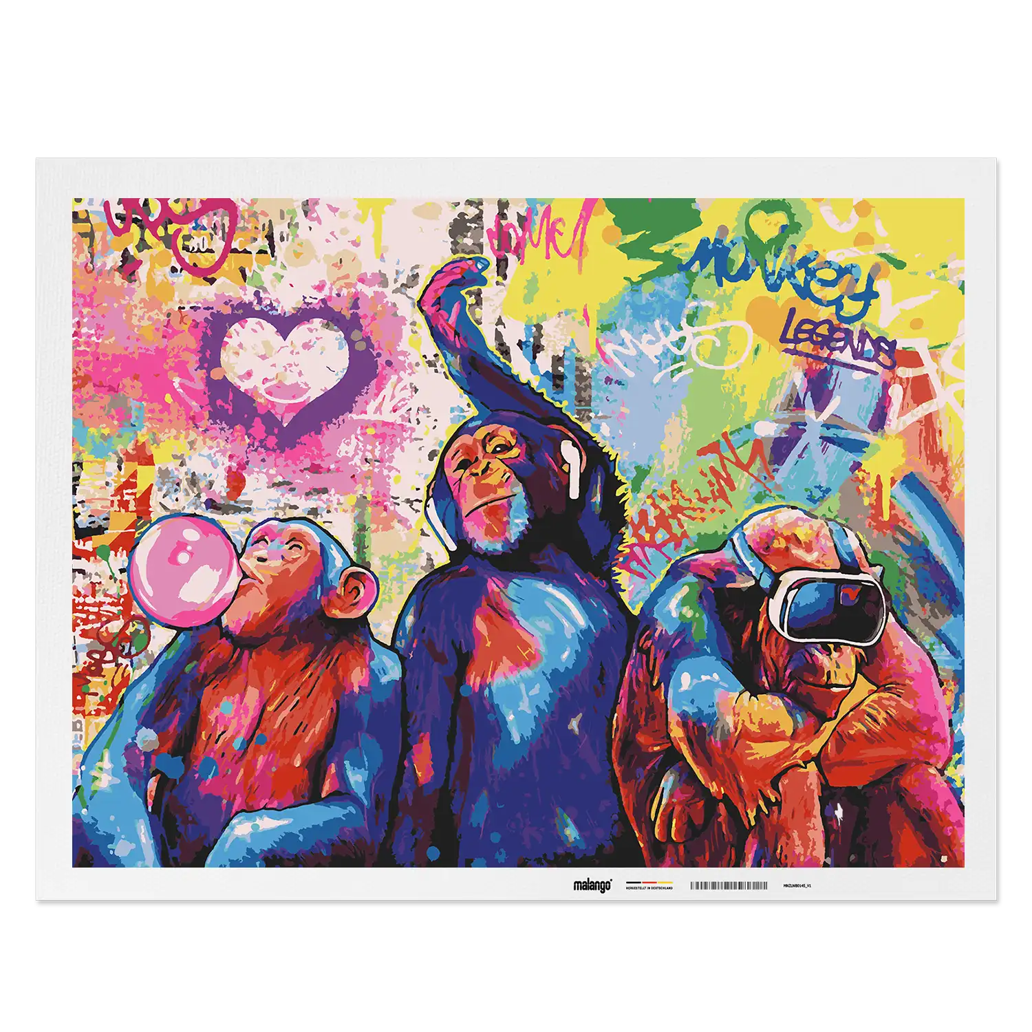 Malen nach Zahlen - Grace-BLN - Three Monkey Legends