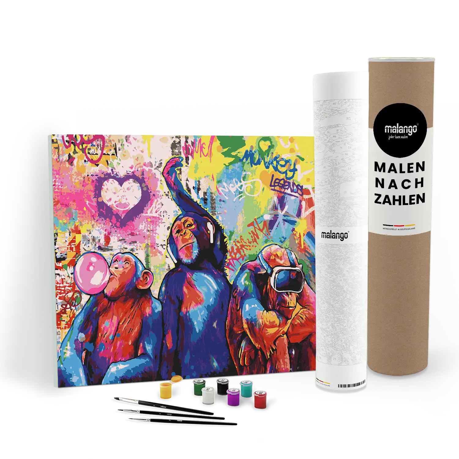 Malen nach Zahlen - Three Monkey Legends