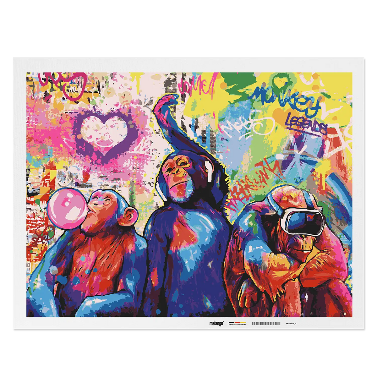 Malen nach Zahlen - Three Monkey Legends