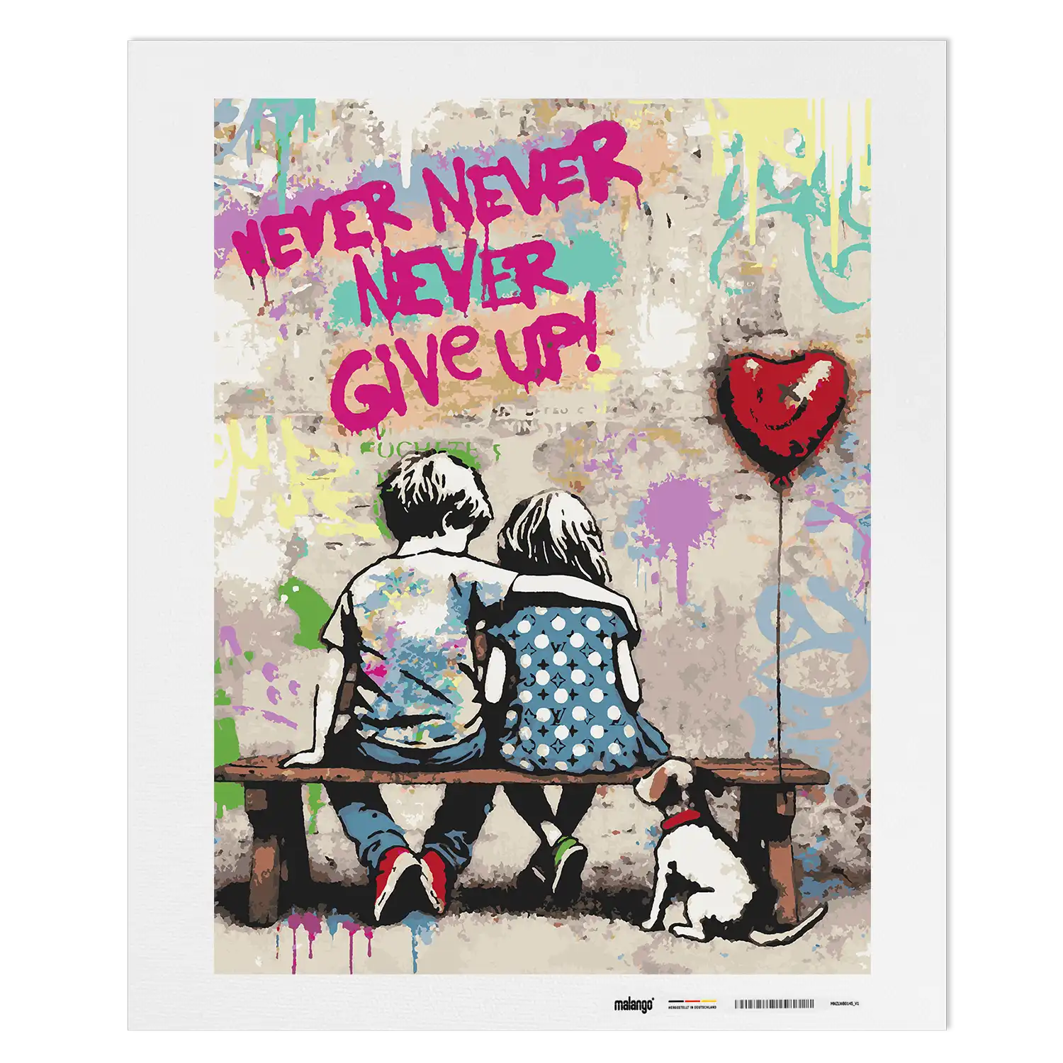 Malen nach Zahlen - Together We Never Give Up