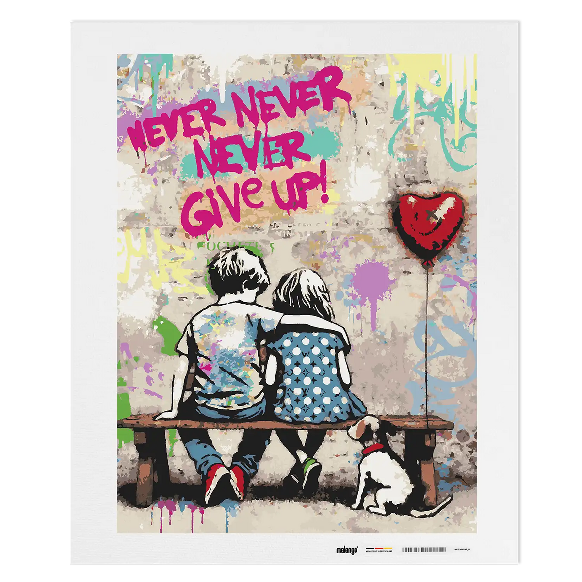 Malen nach Zahlen - Together We Never Give Up