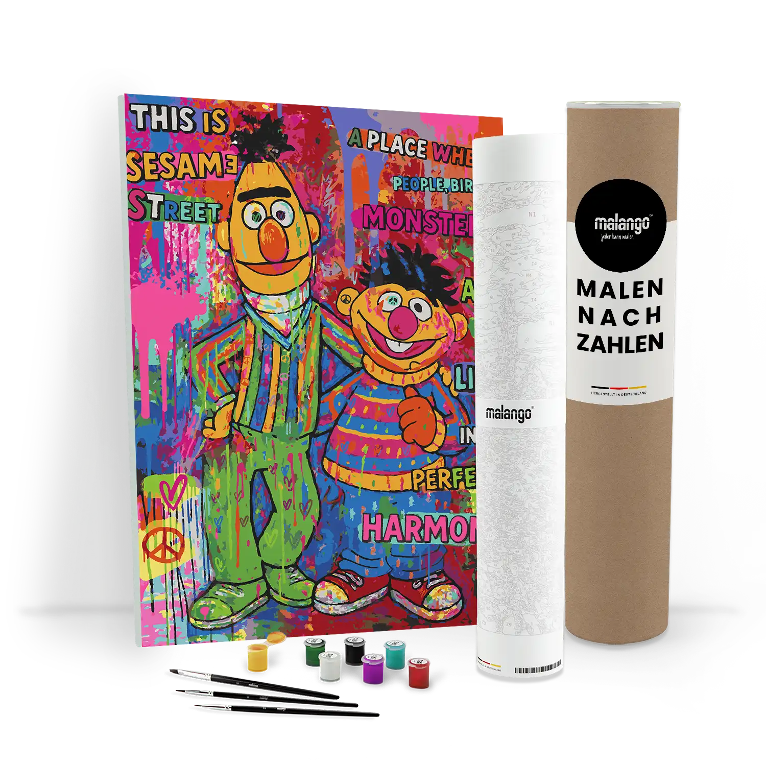 Malen nach Zahlen - Ernie & Bert - Living In Perfect Harmony