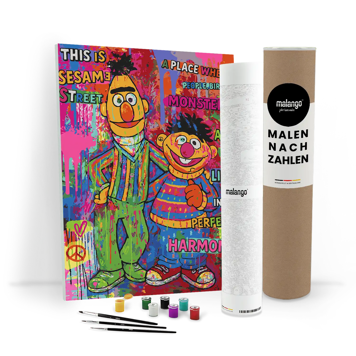 Malen nach Zahlen - Ernie & Bert - Living In Perfect Harmony