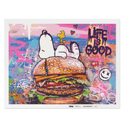 Malen nach Zahlen - Grace-BLN - Snoopi - Live Is Good