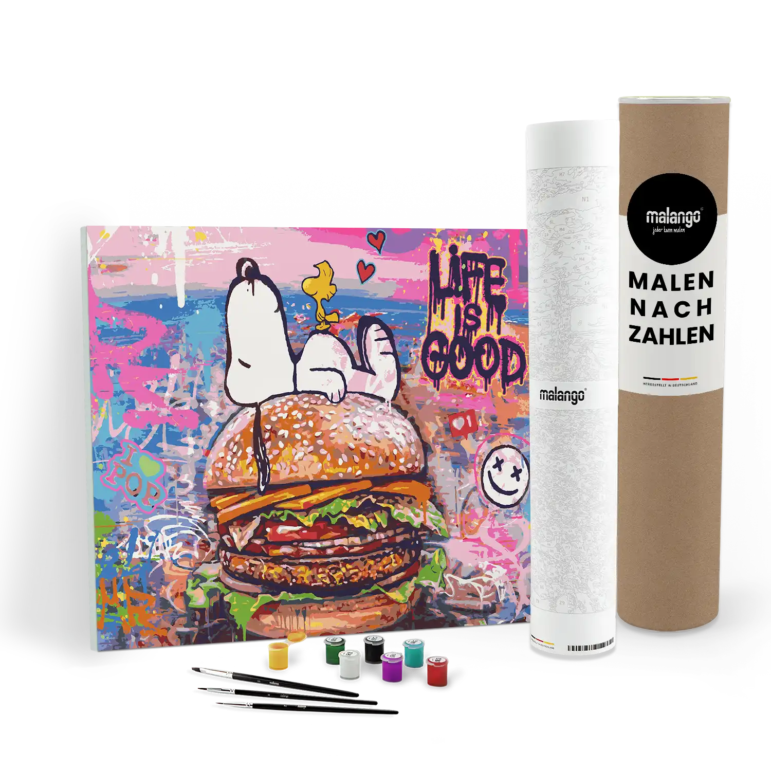 Malen nach Zahlen - Snoopi - Live Is Good