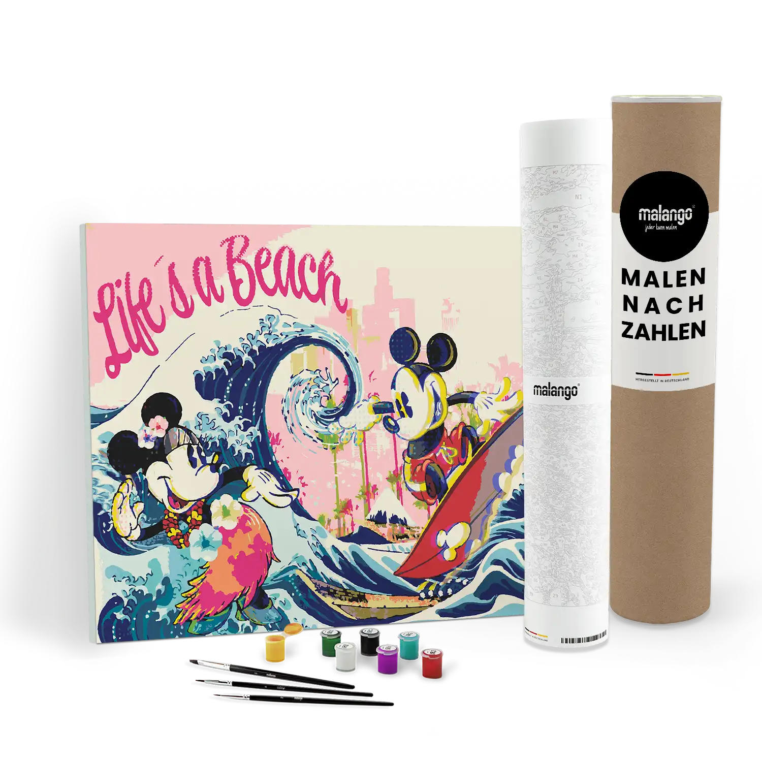 Malen nach Zahlen - Grace-BLN - Mickey Surfing the Wave of Kanagawa