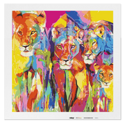 Malen nach Zahlen - Grace-BLN - The Lioness March – Power In Rainbow Stripes