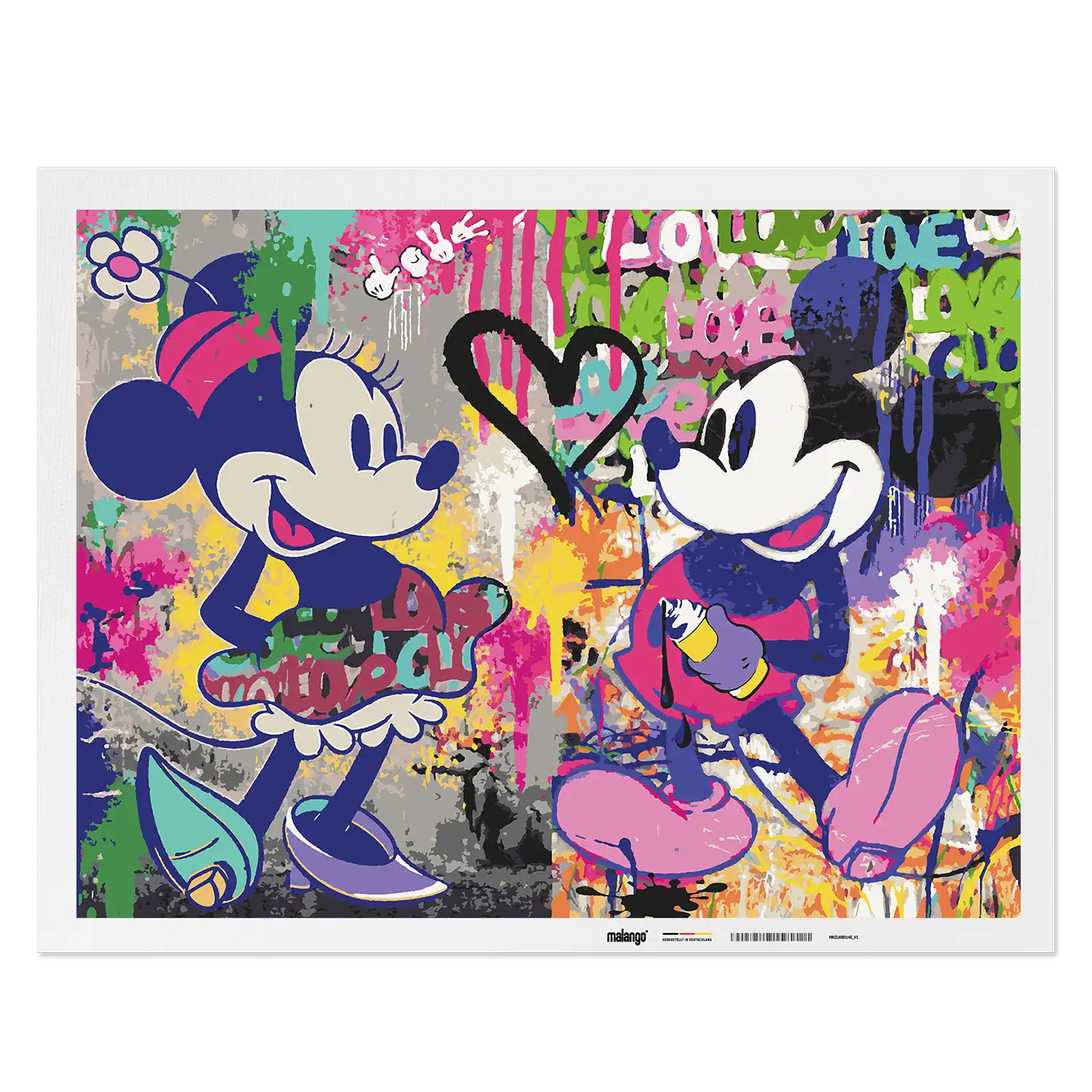 Malen nach Zahlen - Mickey & Minnie – United in Love