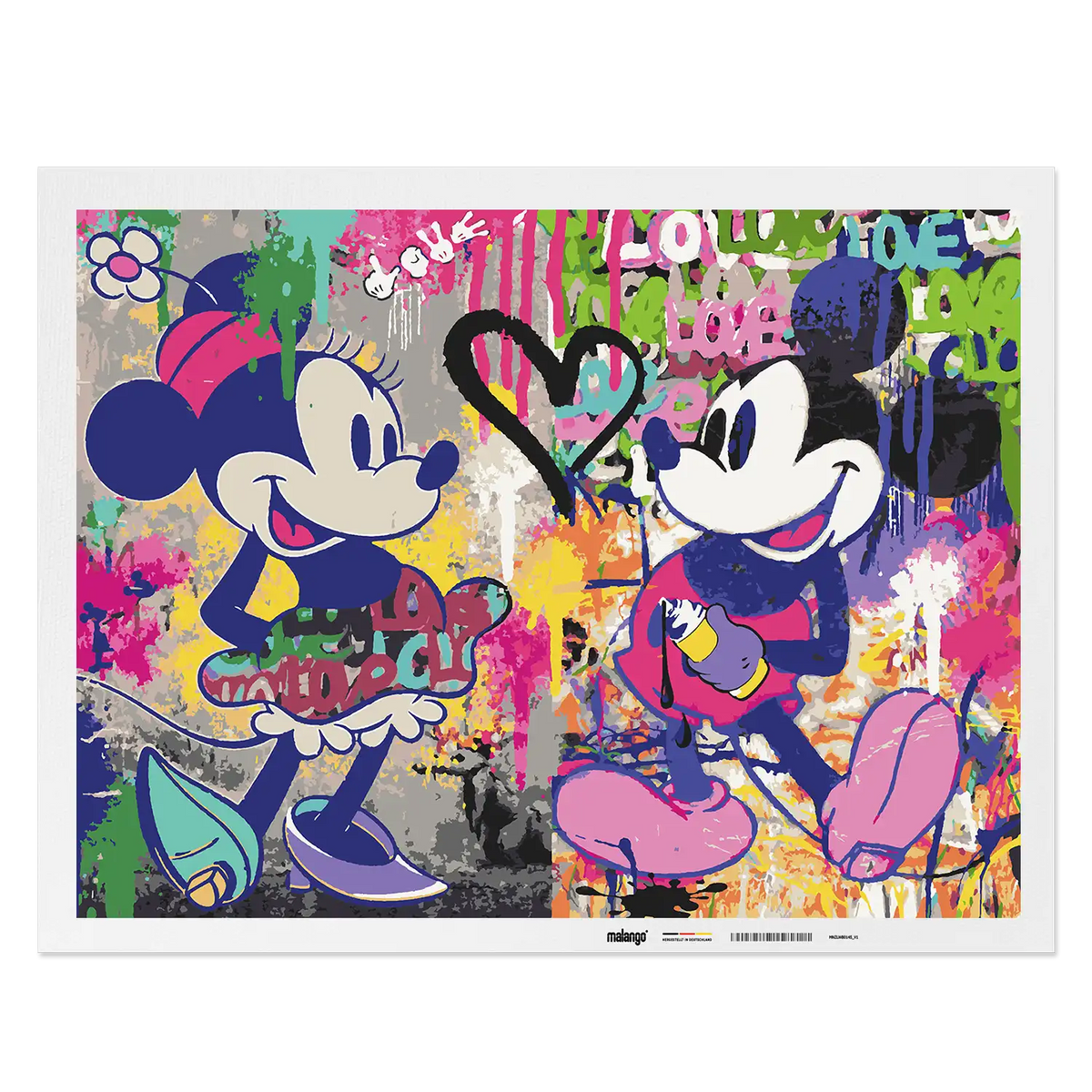 Malen nach Zahlen - Mickey & Minnie – United in Love