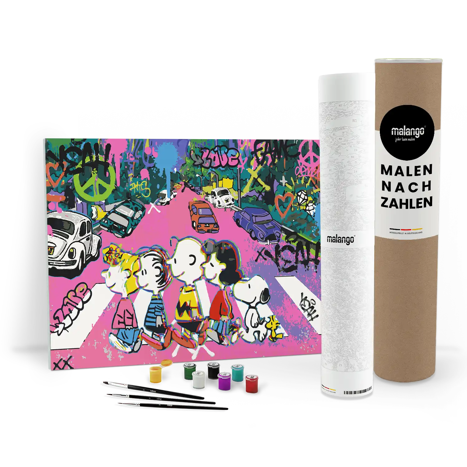 Malen nach Zahlen - Peanuts on Abbey Road – Street Pop Edition