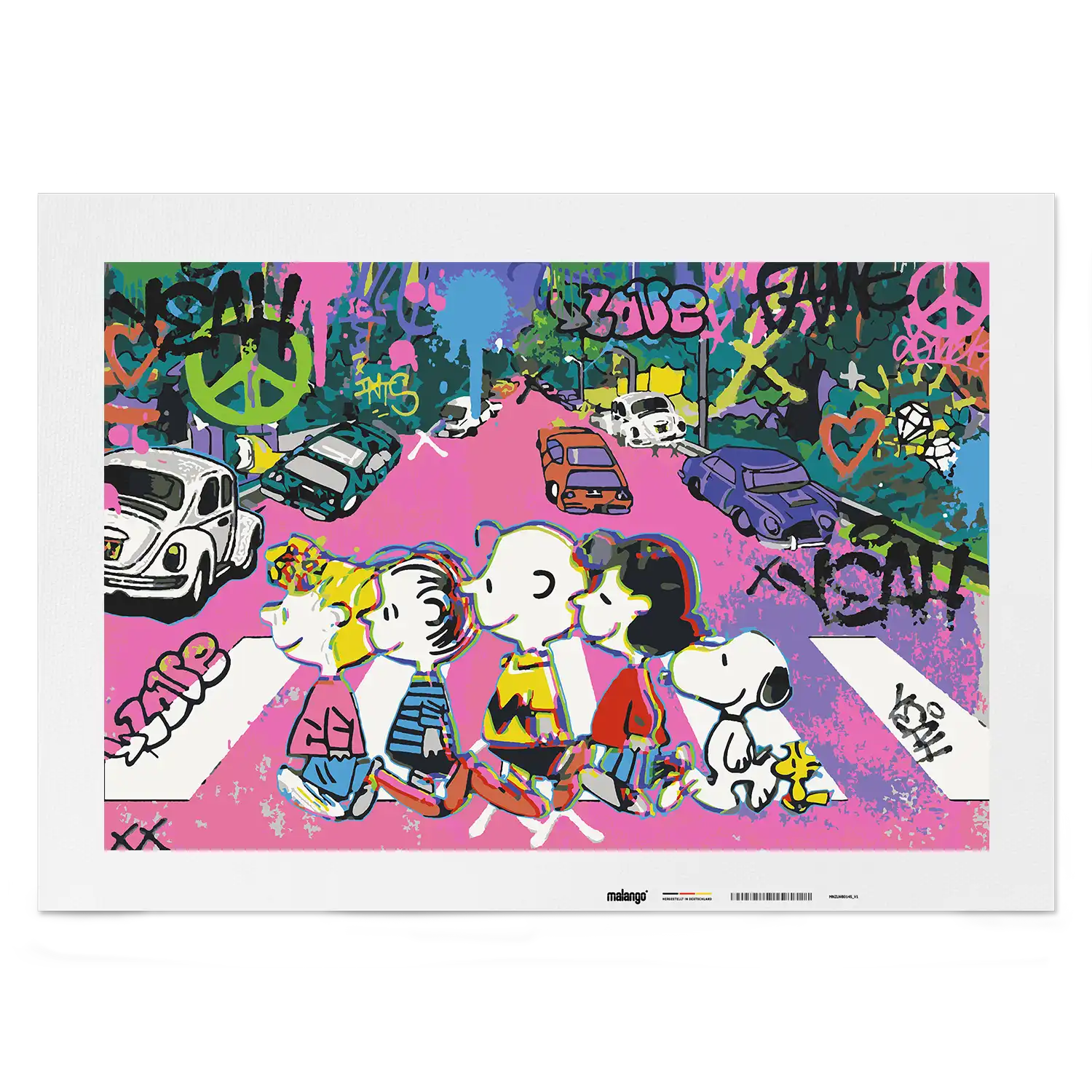 Malen nach Zahlen - Peanuts on Abbey Road – Street Pop Edition
