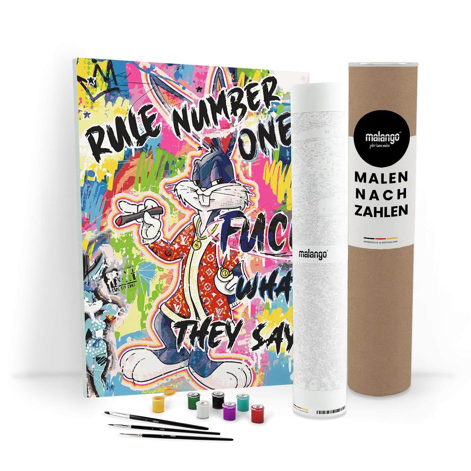 Malen nach Zahlen - Grace-BLN - Street King Bunny – Breaking All the Rules